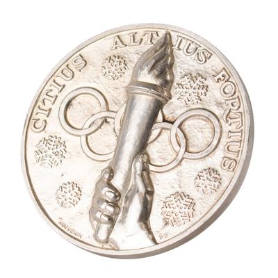 Lot #6058 St. Moritz 1948 Winter Olympics Silver Winner's Medal - Image 3