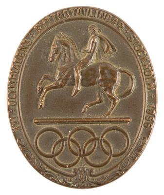 Lot #6072 Stockholm 1956 Summer Olympics Bronze Participation Medal - Image 1