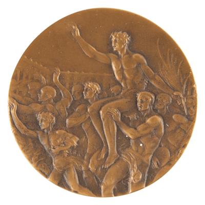 Lot #6040 Los Angeles 1932 Summer Olympics Bronze Winner's Medal for Dressage - Image 2