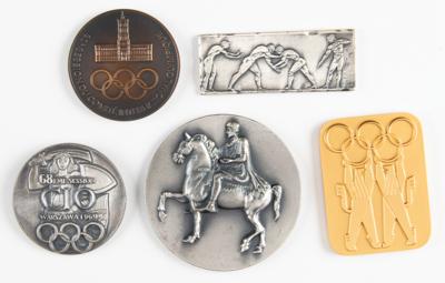 Lot #6388 IOC Session Medals (5) - From the Collection of IOC Member James Worrall