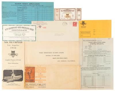 Lot #6219 Los Angeles 1932 Summer Olympics Unused Closing Ceremony Ticket with Info Packet - Image 1