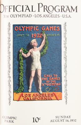 Lot #6220 Los Angeles 1932 Summer Olympics Custom-Bound Programs (13) - Image 4