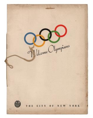 Lot #6246 Berlin 1936 Summer Olympics: New York