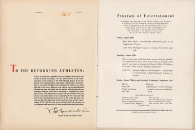 Lot #6246 Berlin 1936 Summer Olympics: New York Celebration for Returning Athletes Program - Image 2