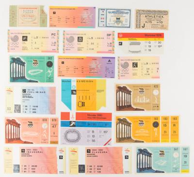 Lot #6053 Olympic Ticket Collection Lot of (19) featuring 1928 Amsterdam, 1932 Los Angeles, 1936 Berlin, 1960 Rome, and Others - Image 1