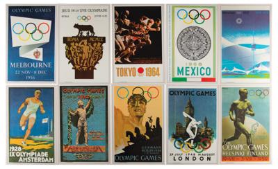 Lot #6313 Munich 1972 Summer Olympics Promotional Placemats featuring Olympic Posters