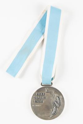 Lot #6121 Lake Placid 1980 Winter Olympics Silver Winner's Medal for Ice Hockey - Image 2