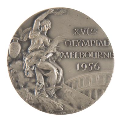 Lot #6071 Melbourne 1956 Summer Olympics Silver Winner's Medal - Image 1