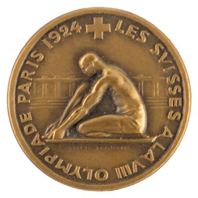 Lot #6203 Paris 1924 Summer Olympics Swiss Team Badge - Image 1