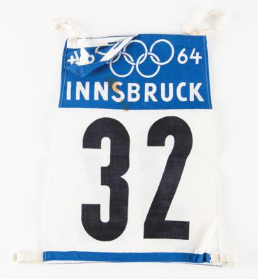 Lot #6293 Innsbruck 1964 Winter Olympics Competitor's Bib - Image 2
