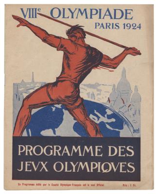 Lot #6207 Paris 1924 Olympics Daily Program for Boxing - Image 1