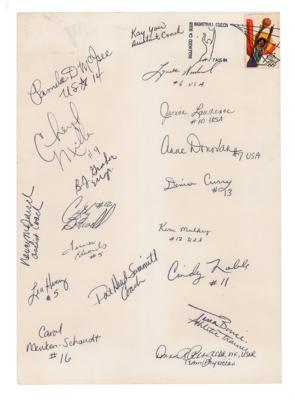 Lot #6345 Los Angeles 1984 Summer Olympics Team USA Women's Basketball Signatures - Image 1
