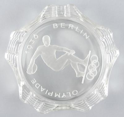 Lot #6250 Berlin 1936 Summer Olympics Crystal Ashtray - Image 2