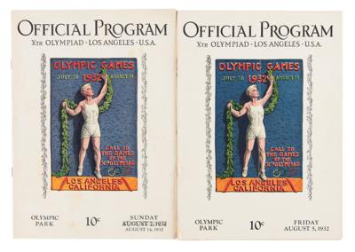Lot #6222 Los Angeles 1932 Summer Olympics Programs (2) - Image 1