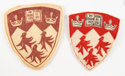 Lot #6226 1934 British Empire Games Athlete Patches (2) - From the Collection of IOC Member James Worrall - Image 1