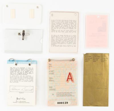 Lot #6177 Olympic ID Cards and Badges (7) - From the Collection of IOC Member James Worrall - Image 2
