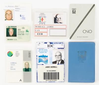 Lot #6380 IOC Session ID Badges and Booklets (7) - From the Collection of IOC Member James Worrall - Image 1