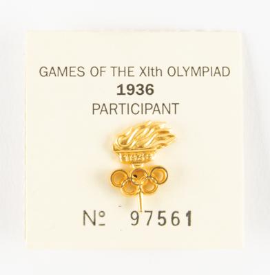 Lot #6231 Berlin 1936 Summer Olympics Participation Pin - Image 1