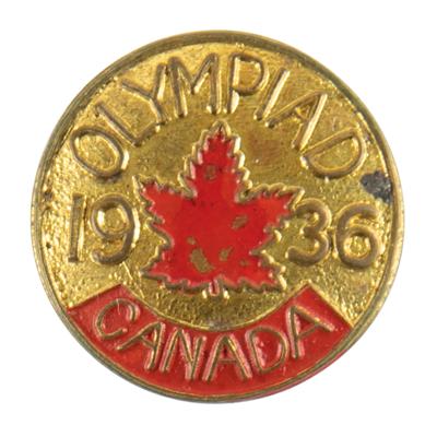 Lot #6228 Garmisch 1936 Winter Olympics Canadian Team Pin - Image 1