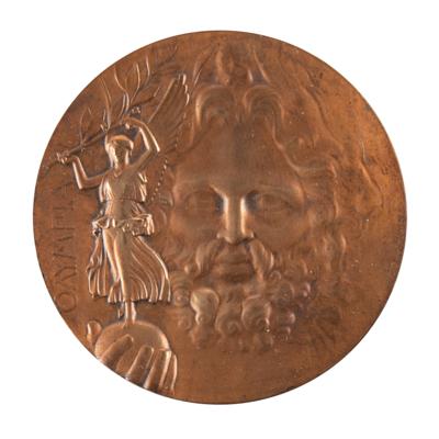 Lot #6002 Athens 1896 Olympics Bronze Winner's Medal - Image 1