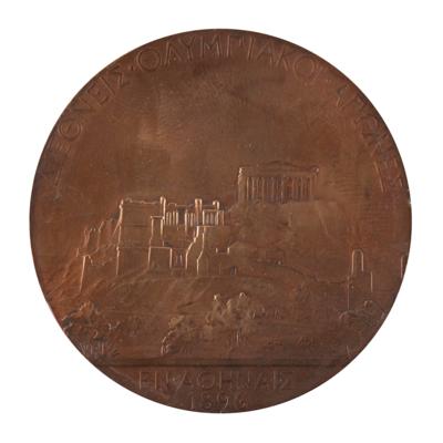 Lot #6002 Athens 1896 Olympics Bronze Winner's Medal - Image 2