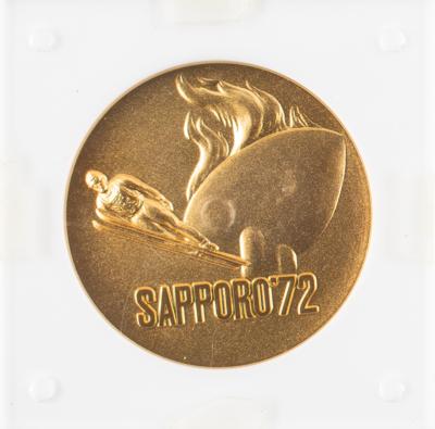 Lot #6308 Sapporo 1972 Winter Olympics Bronze Participation Medal - Image 2