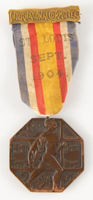 Lot #6014 St. Louis 1904 Olympics Official's Participation Medal/Badge - Image 1