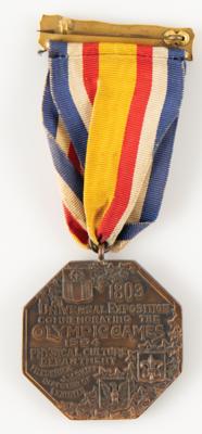 Lot #6014 St. Louis 1904 Olympics Official's Participation Medal/Badge - Image 2