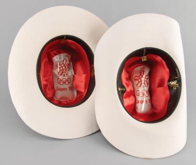 Lot #6355 Calgary 1988 Winter Olympics (2) Cowboy Hats - From the Collection of IOC Member James Worrall - Image 2
