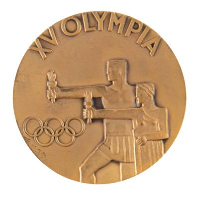 Lot #6264 Helsinki 1952 Summer Olympics Bronze Participation Medal - From the Collection of IOC Member James Worrall - Image 2