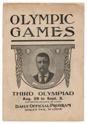 Lot #6017 St. Louis 1904 Olympics Daily Program - Image 1
