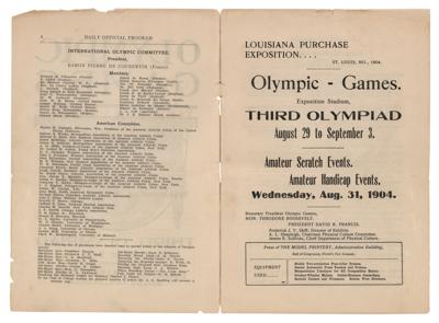 Lot #6017 St. Louis 1904 Olympics Daily Program - Image 3