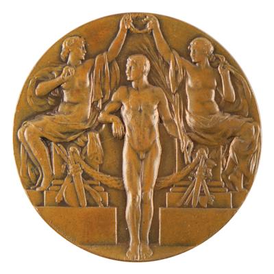 Lot #6030 Stockholm 1912 Olympics Bronze Winner's Medal