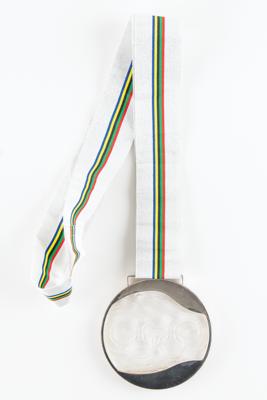 Lot #6142 Albertville 1992 Winter Olympics Silver Winner's Medal - Image 1