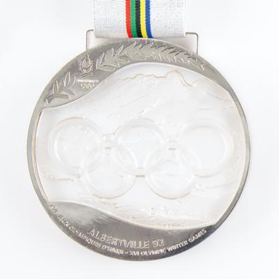 Lot #6142 Albertville 1992 Winter Olympics Silver Winner's Medal - Image 4