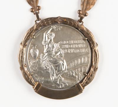 Lot #6084 Rome 1960 Summer Olympics Silver Winner's Medal for Canoeing - Image 3