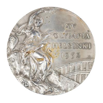 Lot #6063 Helsinki 1952 Summer Olympics (2) Silver Winner's Medals with Diplomas — From the Collection of Cyclist Thomas Shardelow - Image 10