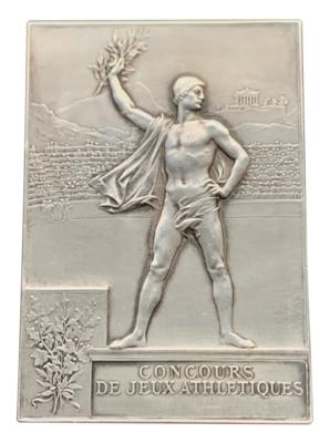 Lot #6013 Paris 1900 Olympics Silver Winner's Medal for Athletics - Image 2