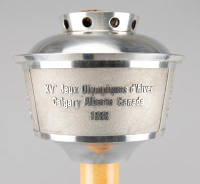Lot #6136 Calgary 1988 Winter Olympics Torch with Official Torch Relay and Team Canada Uniforms - From the Collection of IOC Member James Worrall - Image 3