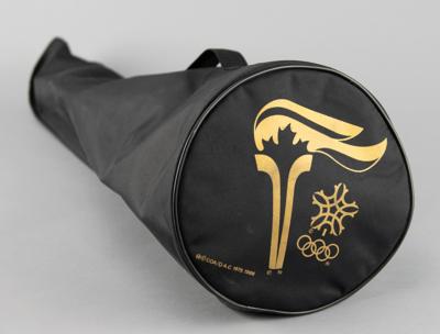 Lot #6136 Calgary 1988 Winter Olympics Torch with Official Torch Relay and Team Canada Uniforms - From the Collection of IOC Member James Worrall - Image 7