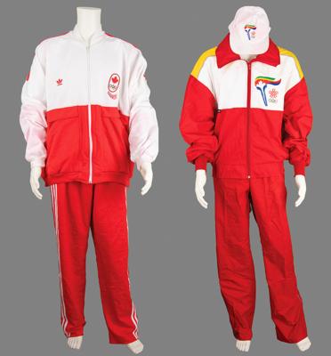 Lot #6136 Calgary 1988 Winter Olympics Torch with Official Torch Relay and Team Canada Uniforms - From the Collection of IOC Member James Worrall - Image 8