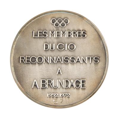 Lot #6179 Avery Brundage IOC Commemorative Medal - From the Collection of Member James Worrall - Image 2