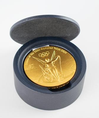 Lot #6398 Tokyo 2020 Summer Olympics Gold Winner's Medal with Official Case, Pin, and Diploma - Image 6