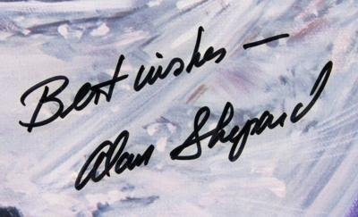 Lot #414 Alan Shepard Signed Limited Edition Print - Image 2