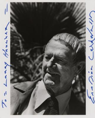Lot #498 Erskine Caldwell Signed Photograph
