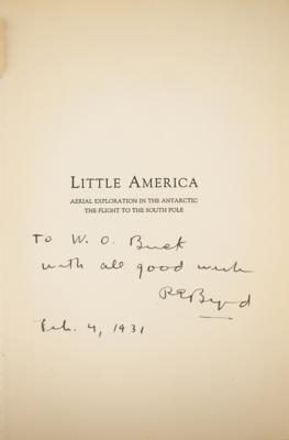 Lot #242 Richard E. Byrd Signed Book - Image 2