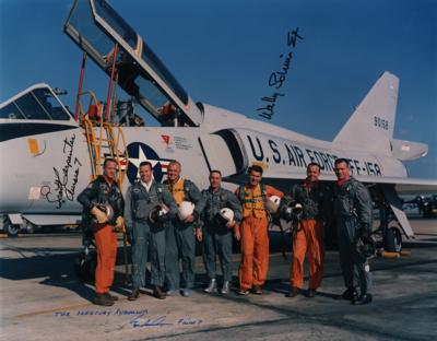 Lot #410 Mercury Astronauts: Carpenter, Schirra, and Cooper Signed Photograph