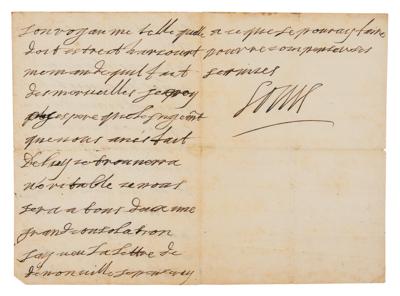 Lot #210 King Louis XIV Autograph Letter Signed - Image 2