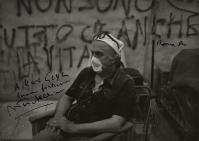 Lot #733 Federico Fellini Signed Photograph - Image 1