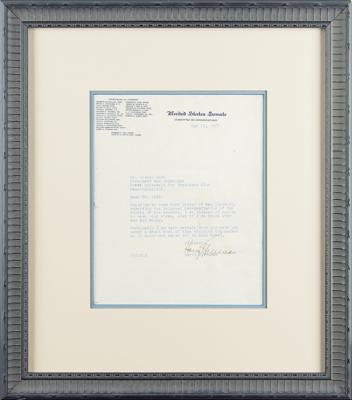 Lot #160 Harry S. Truman Typed Letter Signed - Image 2